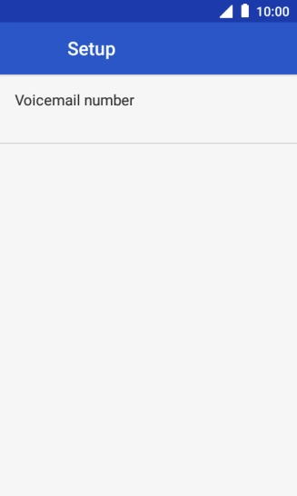 Press Voicemail number.