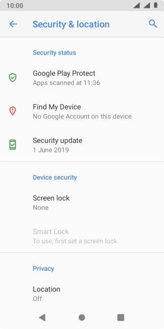 Press the Home key to return to the home screen.