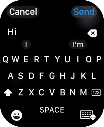 Press the input icon.