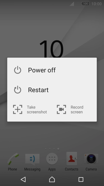 Press Take screenshot.The picture is saved in the phone gallery.