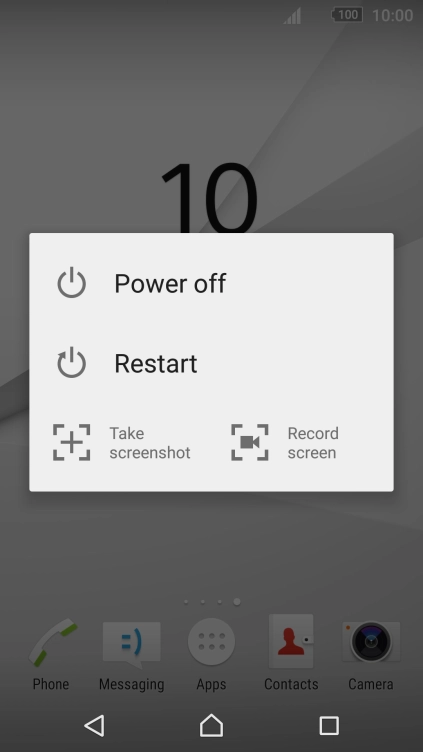 Press Take screenshot.The picture is saved in the phone gallery.