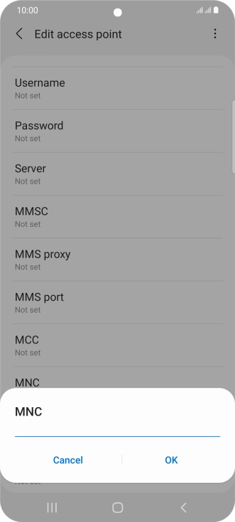 Key in 03 and press OK.