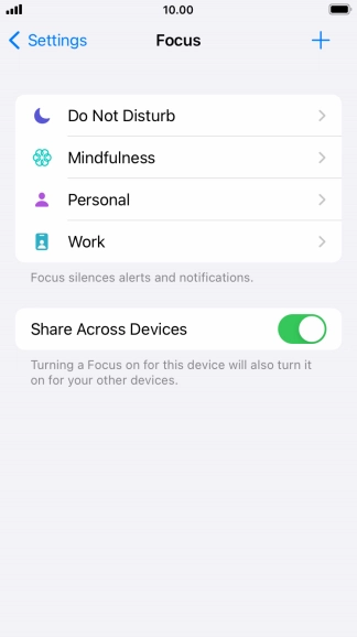 Press Do Not Disturb.