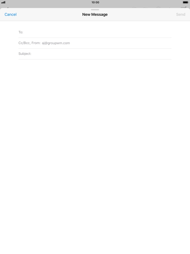 Press To: and key in the first letters of the recipient's name.