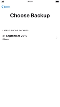 Press the required backup and your phone restores the content of the selected backup. Subsequently, follow the instructions on the screen to set up your phone and prepare it for use.