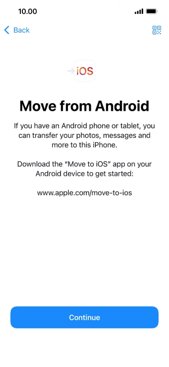 To transfer content to your phone, you need to install the app 