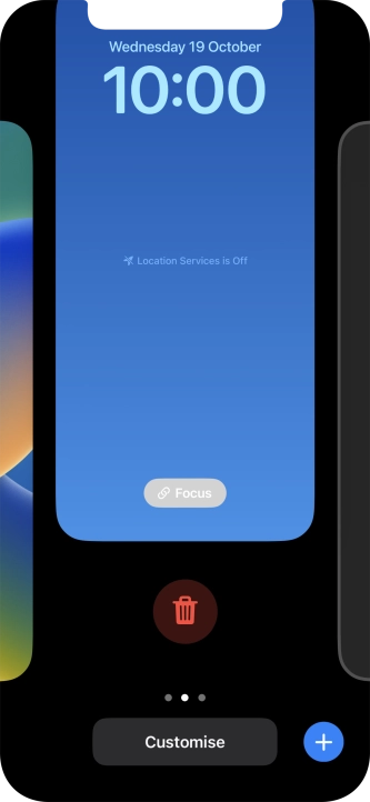 Press the delete icon.