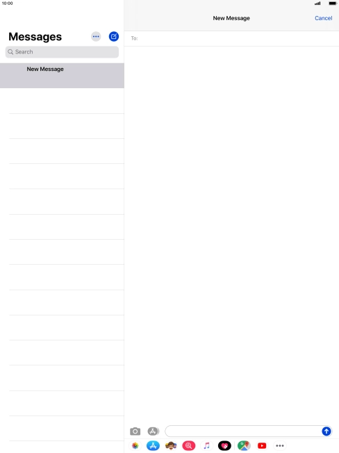 Press To: and key in the first letters of the recipient's name.