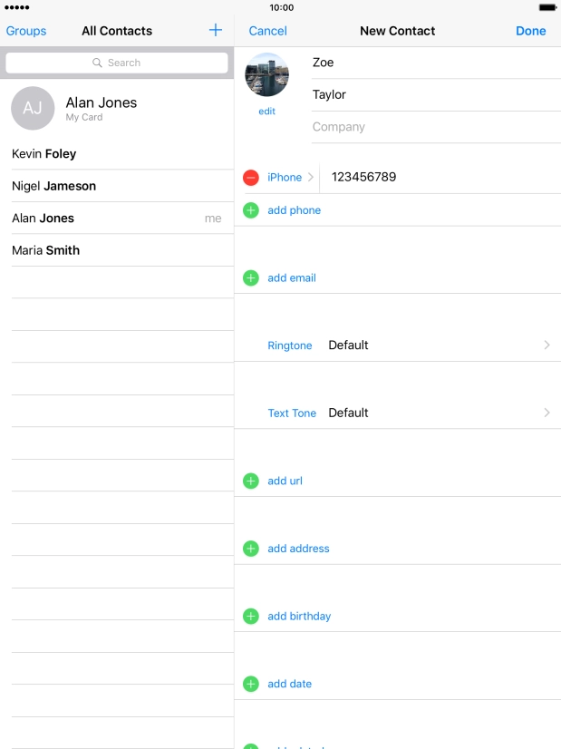 Press add email and key in the required email address.