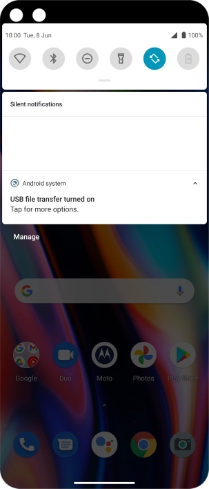 Press Tap for more options..