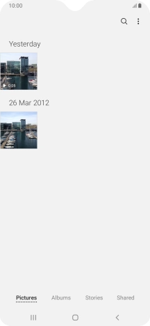Press Albums and go to the required folder.