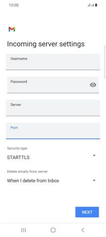 Press the drop down list below 