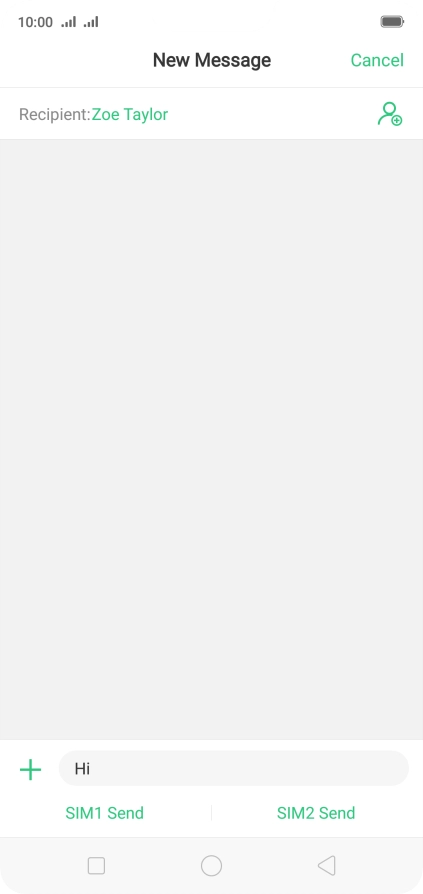 Press the attachment icon.