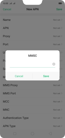 Key in http://pxt.vodafone.net.au/pxtsend and press Save.