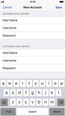 Press Save. Your email account has now been set up. To select more settings for incoming and outgoing server, proceed with the following steps.