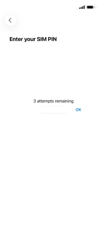 If your SIM is locked, key in your PIN and press OK.