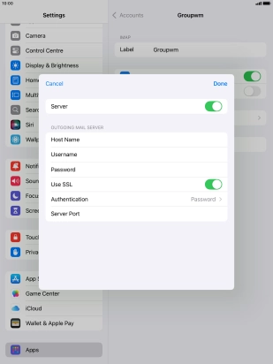 Press Authentication.