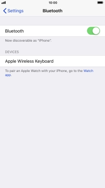 Press the required Bluetooth device and follow the instructions on the screen to pair the device with your phone.