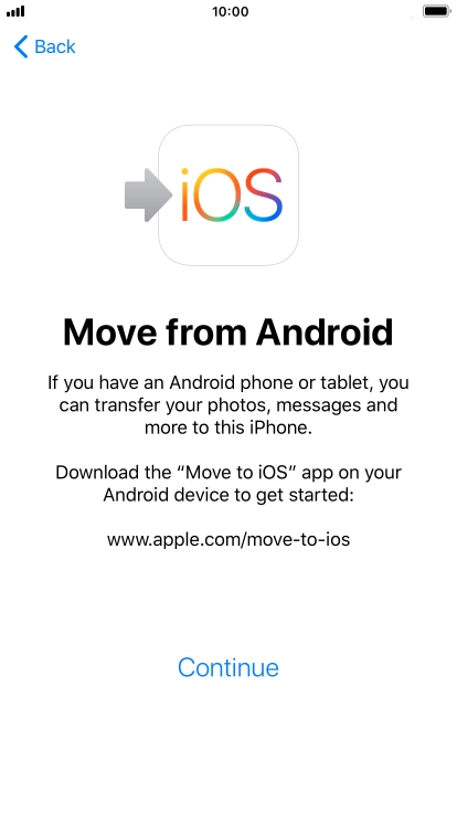 To transfer content to your phone, you need to install the app 