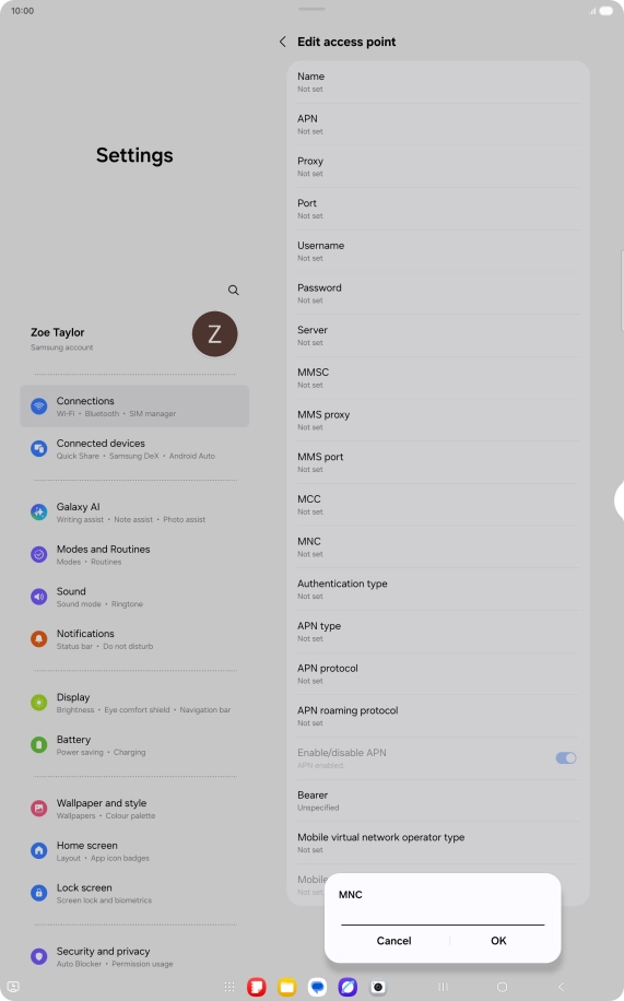 Key in 03 and press OK.