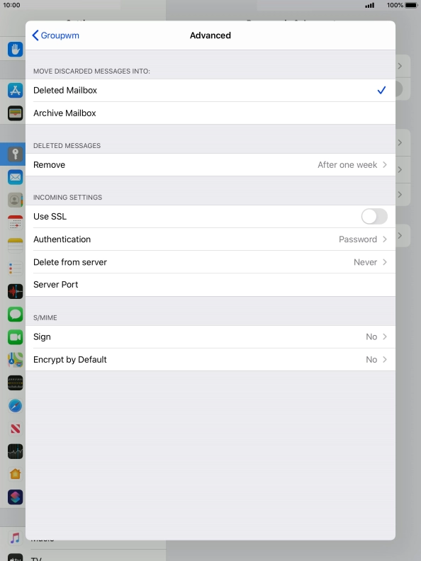 Press Authentication.
