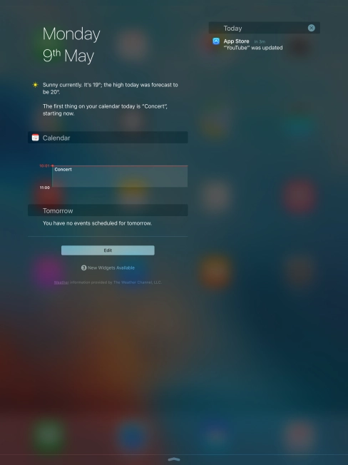 Press the required notification and follow the instructions on the screen to use the selected function.