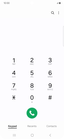 Press the menu icon.