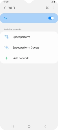 Press the menu icon.