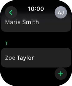 Press the required contact.