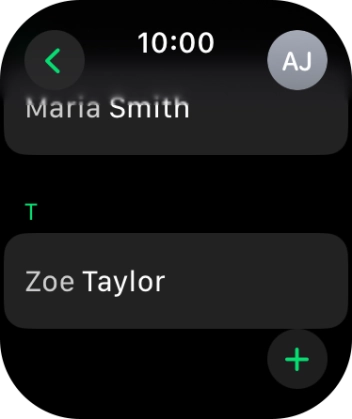 Press the required contact.