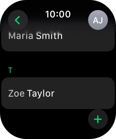 Press the required contact.
