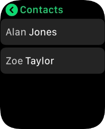 Press the required contact.