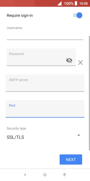 Press the drop down list below 