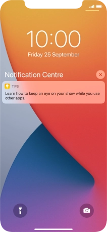 Press the required notification and follow the instructions on the screen to use the selected function.