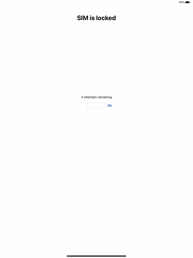 If your SIM is locked, key in your PIN and press OK.