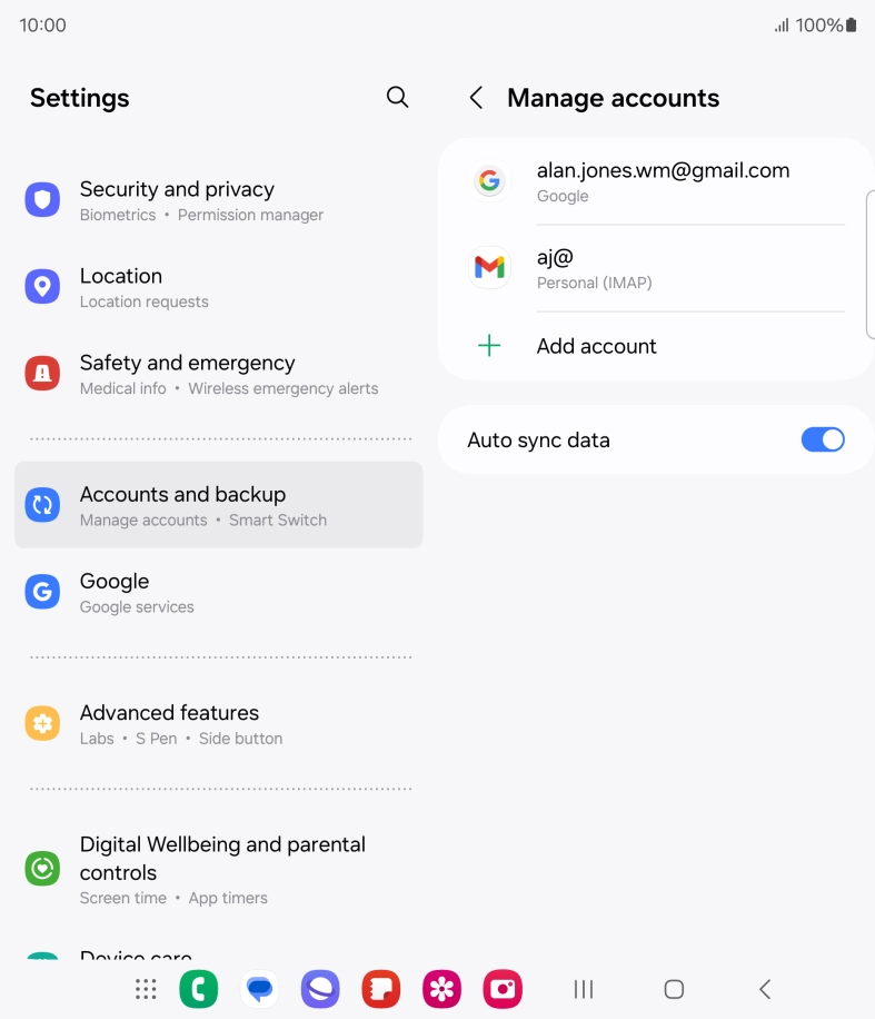 Press the Home key to return to the home screen.