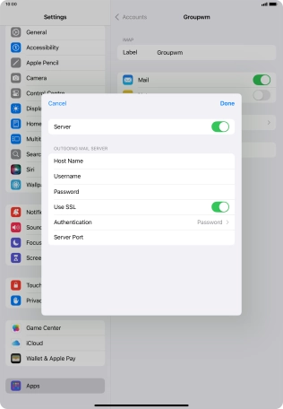 Press Authentication.