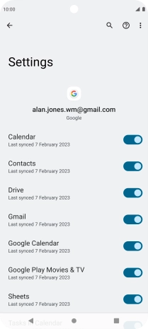 Press the Home key to return to the home screen.