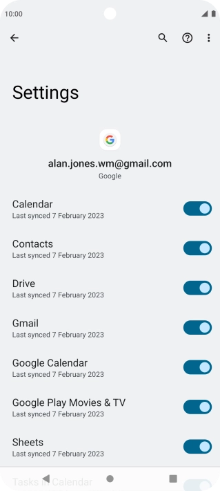 Press the Home key to return to the home screen.