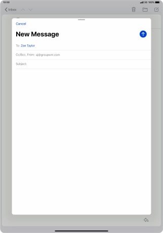 Press Subject: and key in the required subject.