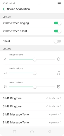 Press SIM1 Ringtone.