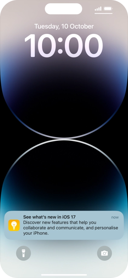 Press the required notification and follow the instructions on the screen to use the selected function.