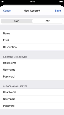 Press Save. Your email account has now been set up. To select more settings for incoming and outgoing server, proceed with the following steps.