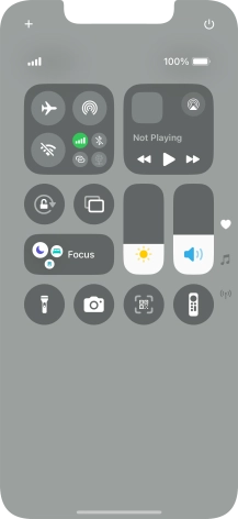 Press the flight mode icon to turn the function on or off.