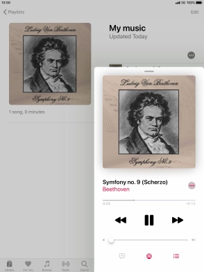 Press arrow right to go to the next audio file.