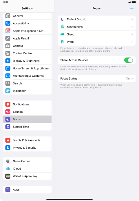 Press Do Not Disturb.