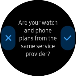 Press the confirm icon and follow the instructions on the screen to set up mobile data.