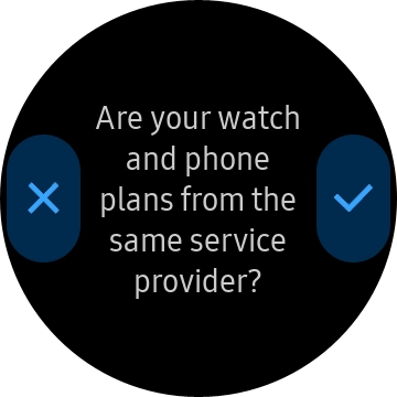 Press the confirm icon and follow the instructions on the screen to set up mobile data.