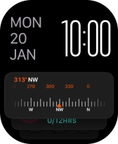 Press and hold anywhere on the screen.