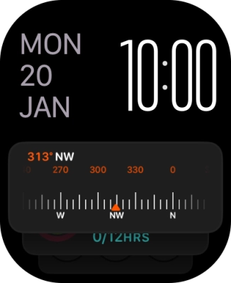 Press and hold anywhere on the screen.